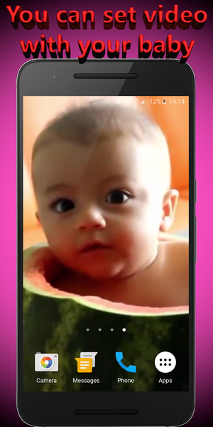 Your Baby Video Live Wallpaper - Image screenshot of android app