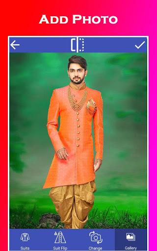 Men sherwani suit photo editor - Image screenshot of android app