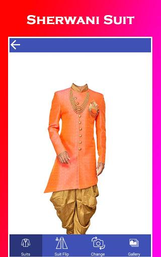 Men sherwani suit photo editor - Image screenshot of android app