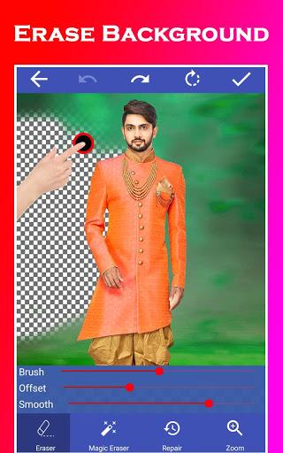 Men sherwani suit photo editor - Image screenshot of android app