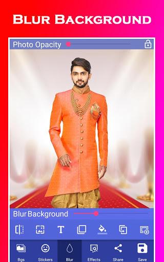 Men sherwani suit photo editor - Image screenshot of android app