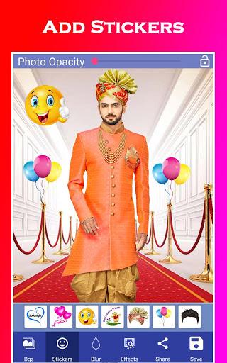 Men sherwani suit photo editor - Image screenshot of android app