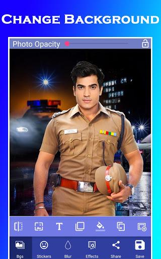 Men police suit photo editor - عکس برنامه موبایلی اندروید