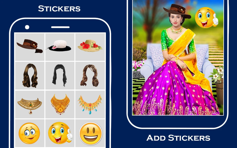 Bridal lehenga saree editor - عکس برنامه موبایلی اندروید