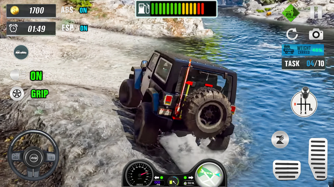 Offroad Jeep Driving Games ۴x۴ - عکس بازی موبایلی اندروید