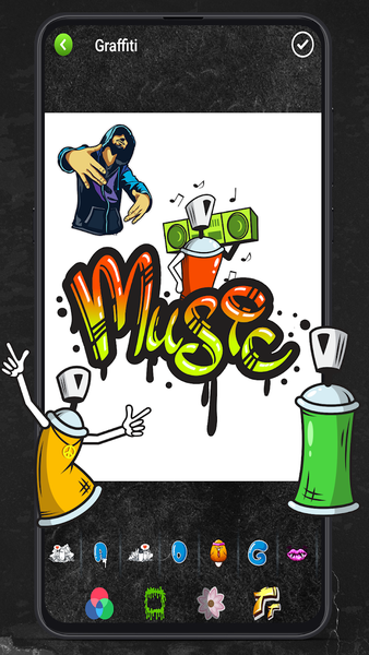 Graffiti Spray Logo Maker App - Image screenshot of android app