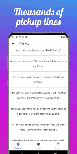 Best Pick Up Lines - Image screenshot of android app