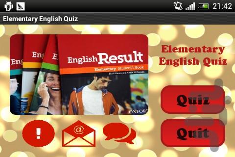 Elementary English Quiz - عکس برنامه موبایلی اندروید