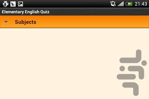 Elementary English Quiz - Image screenshot of android app