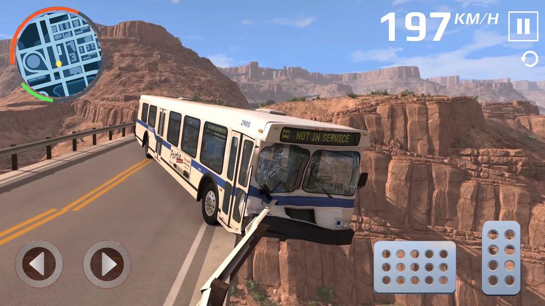 Grand Canyon Auto Crash Game - Gameplay image of android game