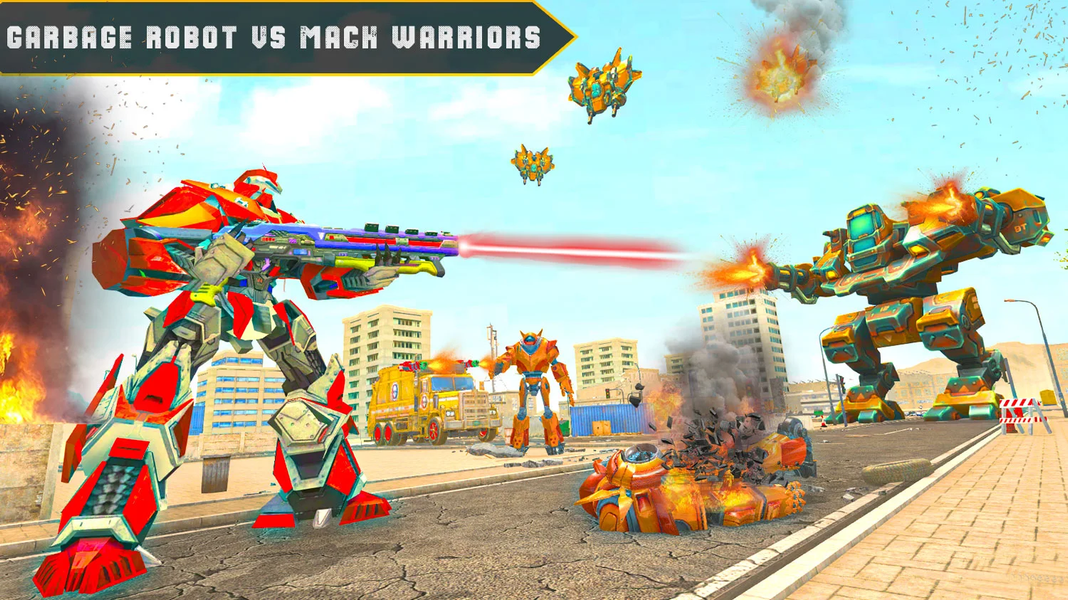 Garbage Robot Truck War Game - عکس بازی موبایلی اندروید