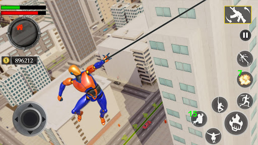 Rope SuperHero Rescue Mission - Gameplay image of android game