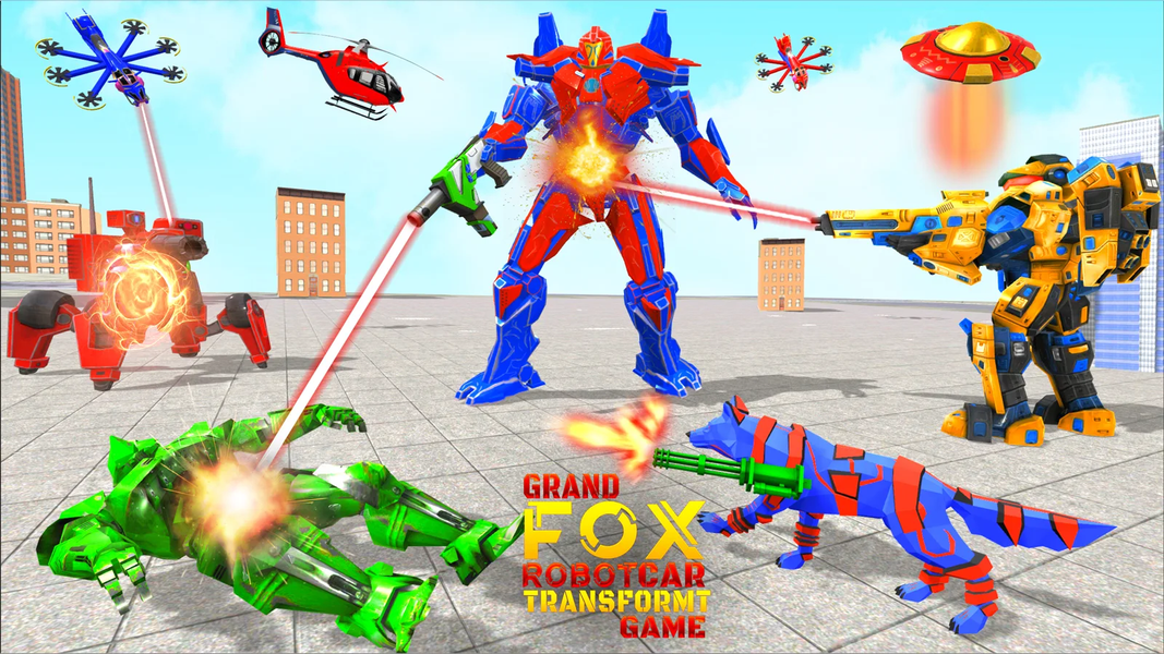 Grand Fox Robot Car Battle - Gameplay image of android game