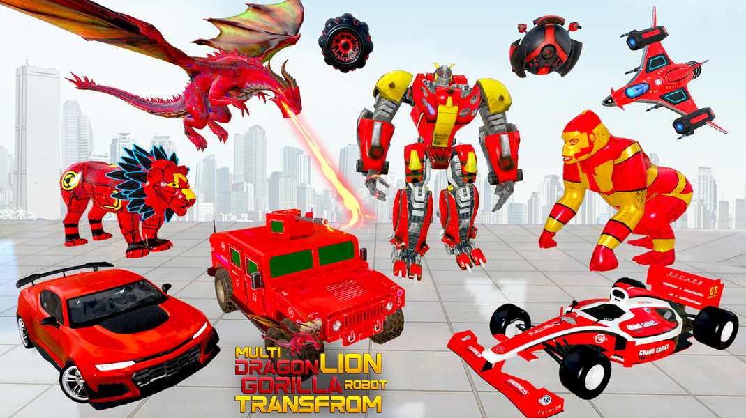 Multi Robot Transform Battle - Gameplay image of android game