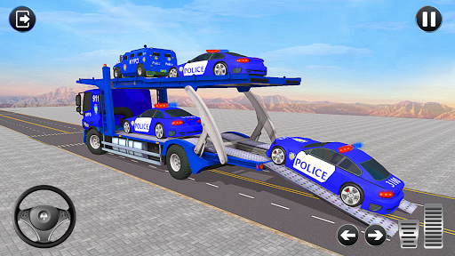 Grand Police Transport Truck - Gameplay image of android game