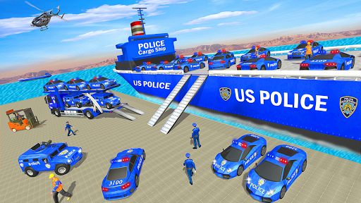 Grand Police Transport Truck - Gameplay image of android game