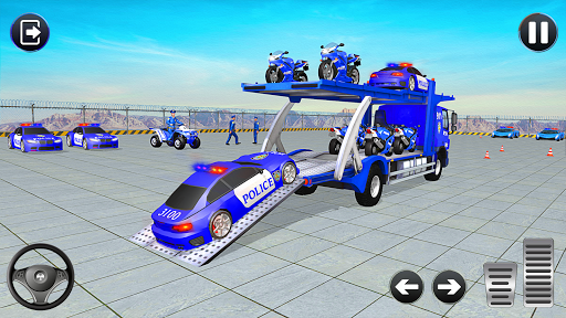 Grand Police Transport Truck - Gameplay image of android game