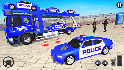 Grand Police Cargo Vehicles Transport Truck - Image screenshot of android app
