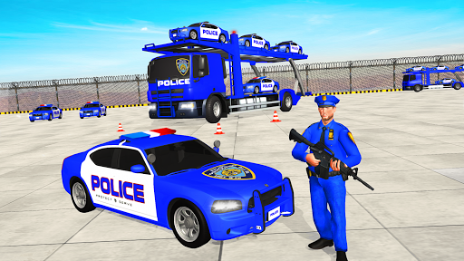 Grand Police Cargo Vehicles Transport Truck - Image screenshot of android app