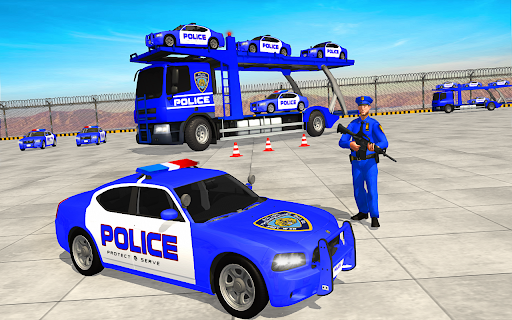 Grand Police Cargo Vehicles Transport Truck - Image screenshot of android app