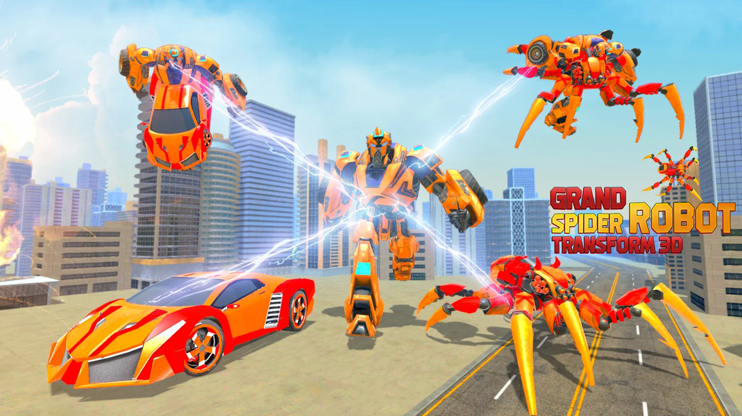 Grand Robot Transform Spider G - عکس بازی موبایلی اندروید