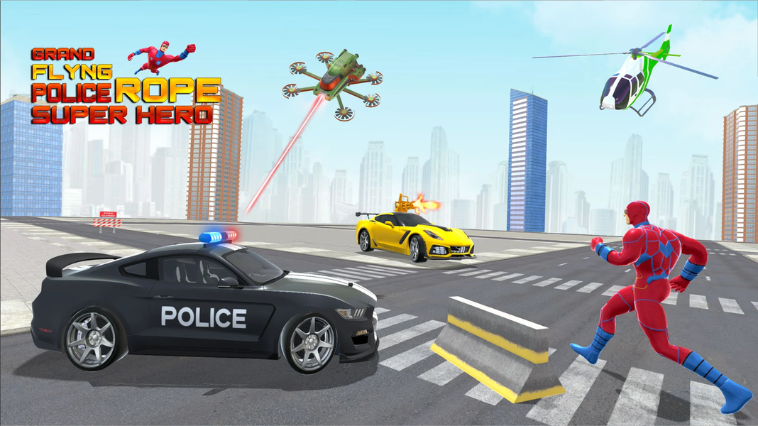 Police Rope Hero Rescue Game - عکس بازی موبایلی اندروید