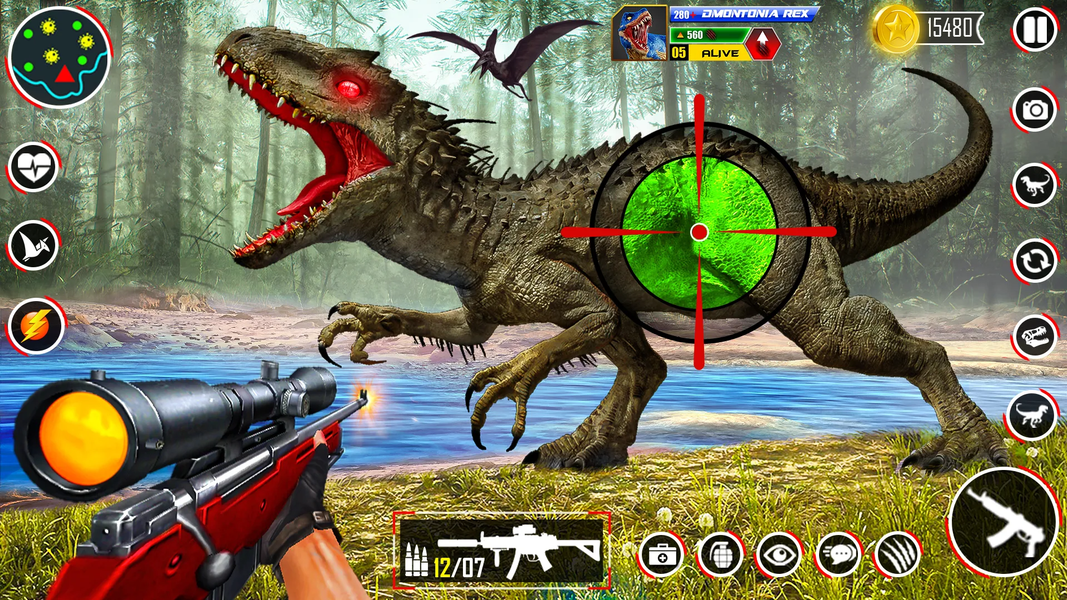 Wild Dinosaur Hunting Gun Game - عکس بازی موبایلی اندروید