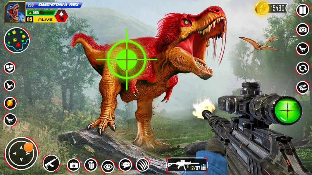 Wild Dinosaur Hunting Gun Game - عکس بازی موبایلی اندروید