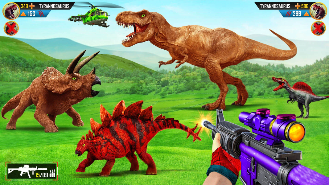 Wild Dinosaur Hunting Gun Game - عکس بازی موبایلی اندروید