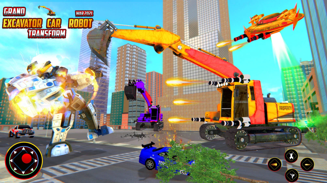 Excavator Robot - Rescue Games - عکس بازی موبایلی اندروید