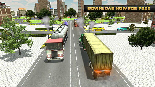 Euro Truck Driver Simulator 2019: Free Truck Games - Gameplay image of android game