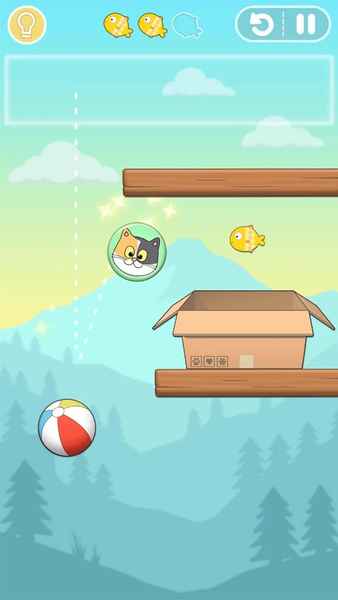 Cat Bounce - Physics Puzzles - عکس بازی موبایلی اندروید