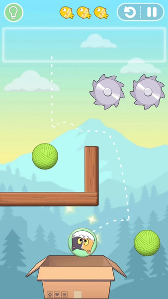 Cat Bounce - Physics Puzzles - عکس بازی موبایلی اندروید