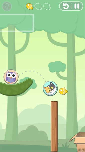 Cat Bounce - Physics Puzzles - عکس بازی موبایلی اندروید