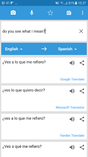 Translate Box - multiple trans - Image screenshot of android app