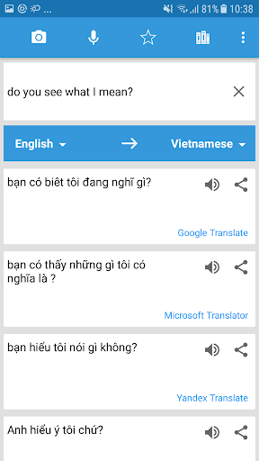 Translate Box - multiple trans - Image screenshot of android app