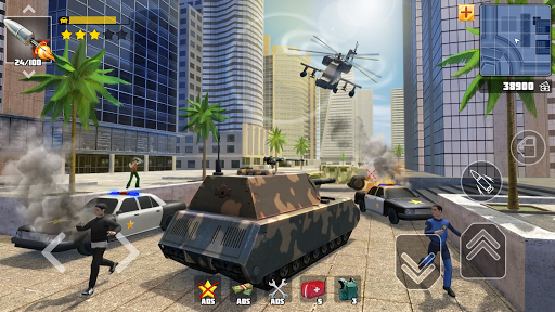 Grand Street Wars: Open World Simulator - Gameplay image of android game