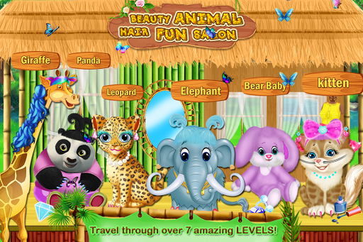 Beauty Animal Hair Fun Salon * Best Games for Kids - Image screenshot of android app