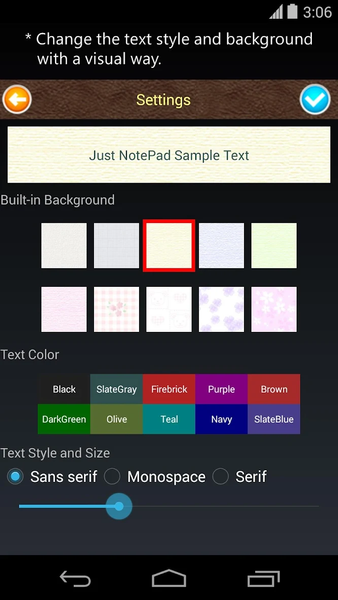 Just Notepad for Android - عکس برنامه موبایلی اندروید