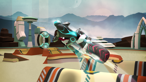 Gravity Rider: Space Bike Race - Gameplay image of android game