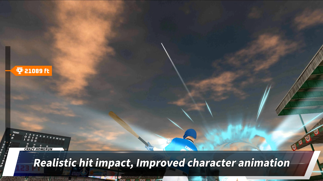 Crazy Homerun: Baseball Game - Gameplay image of android game