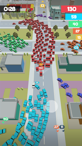 Crowd Drift Cars City io - Gameplay image of android game