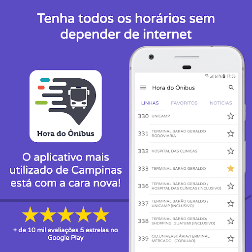 Public Bus Timetable Campinas - Image screenshot of android app