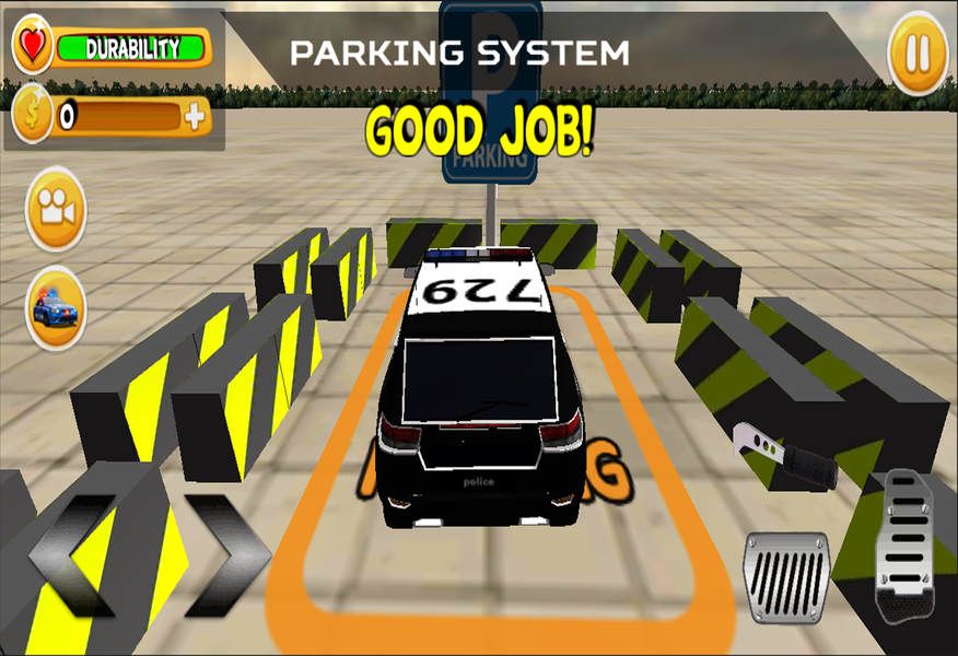 Police 4x4 Parking Simulator - Gameplay image of android game