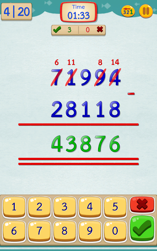 Math Fast Plus and Minus - عکس بازی موبایلی اندروید