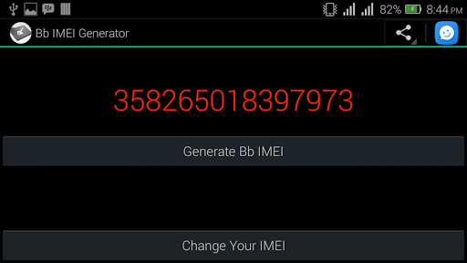 Bb IMEI Generator - Image screenshot of android app