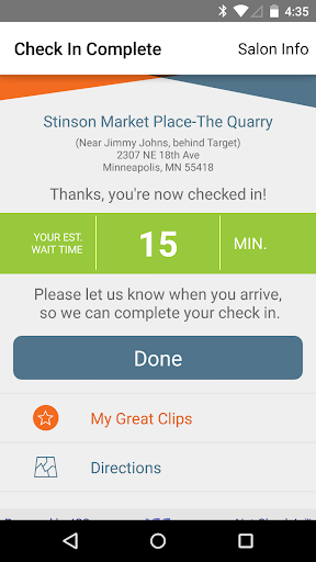 Great Clips Online Check-in - عکس برنامه موبایلی اندروید
