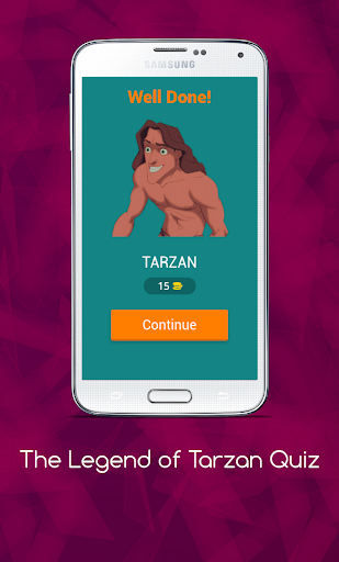 The Legend of Tarzan Quiz - Image screenshot of android app