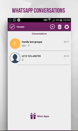 Unseen : no seen marks - عکس برنامه موبایلی اندروید