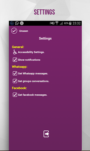 Unseen : no seen marks - عکس برنامه موبایلی اندروید